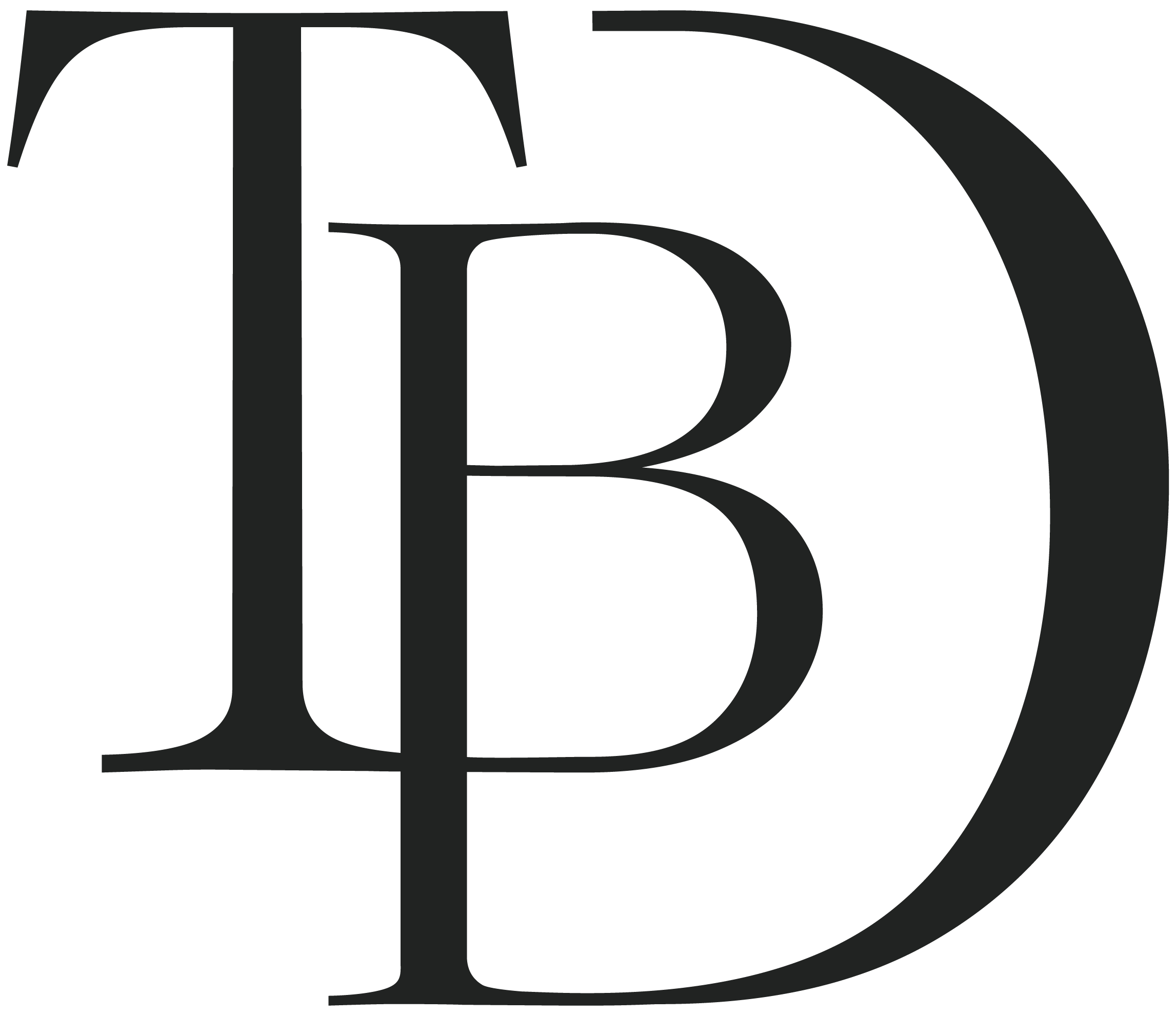 Elegant TB monogram logo for Trish Bowman Design, a boutique interior design firm based in Gilbert, Arizona.